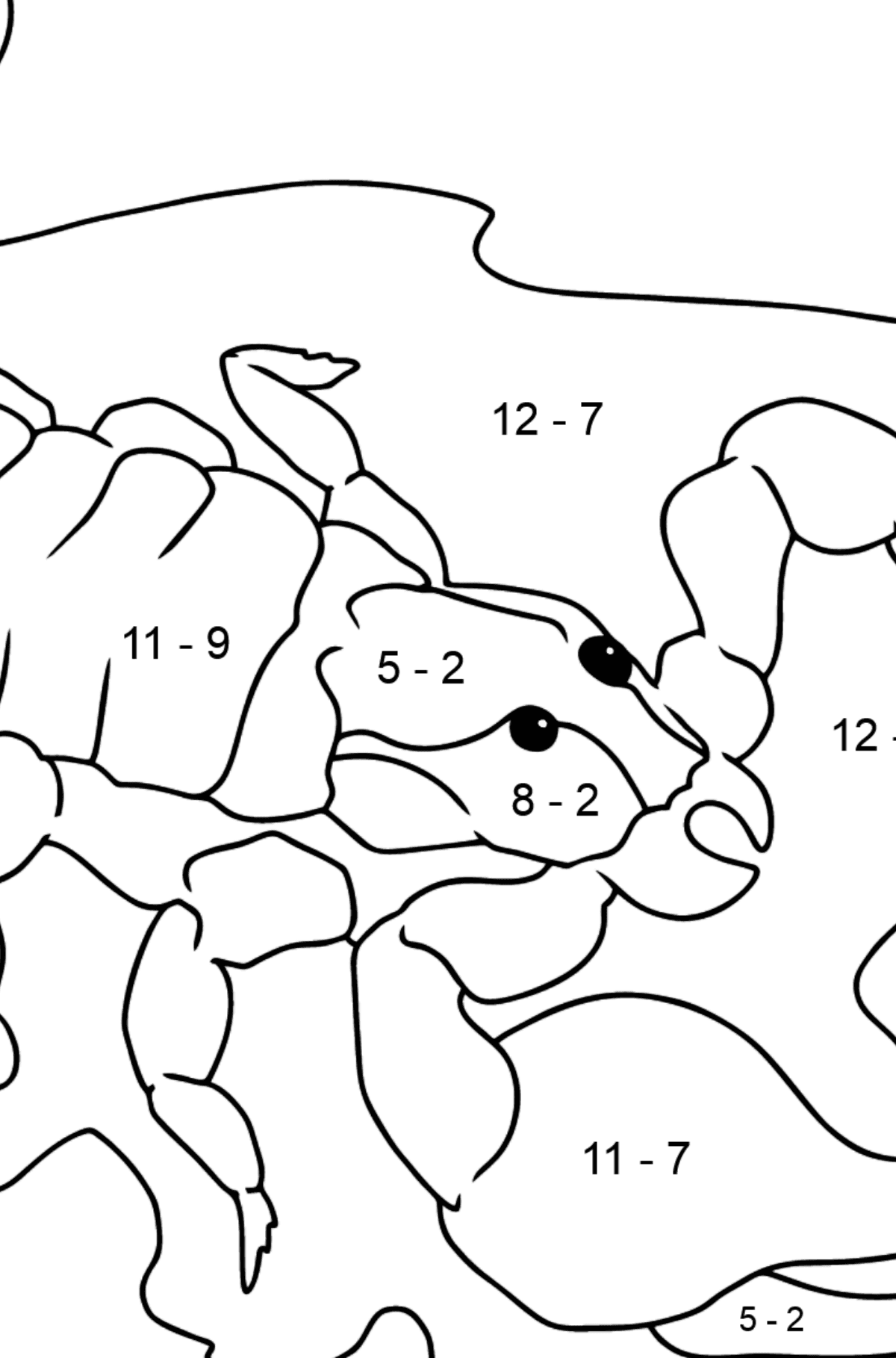 Skorpion kolorowanki